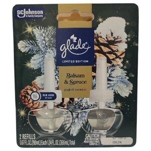 Glade® PlugIns® Refills Air Freshener, Balsam & Spruce, 1.34oz., 2 count